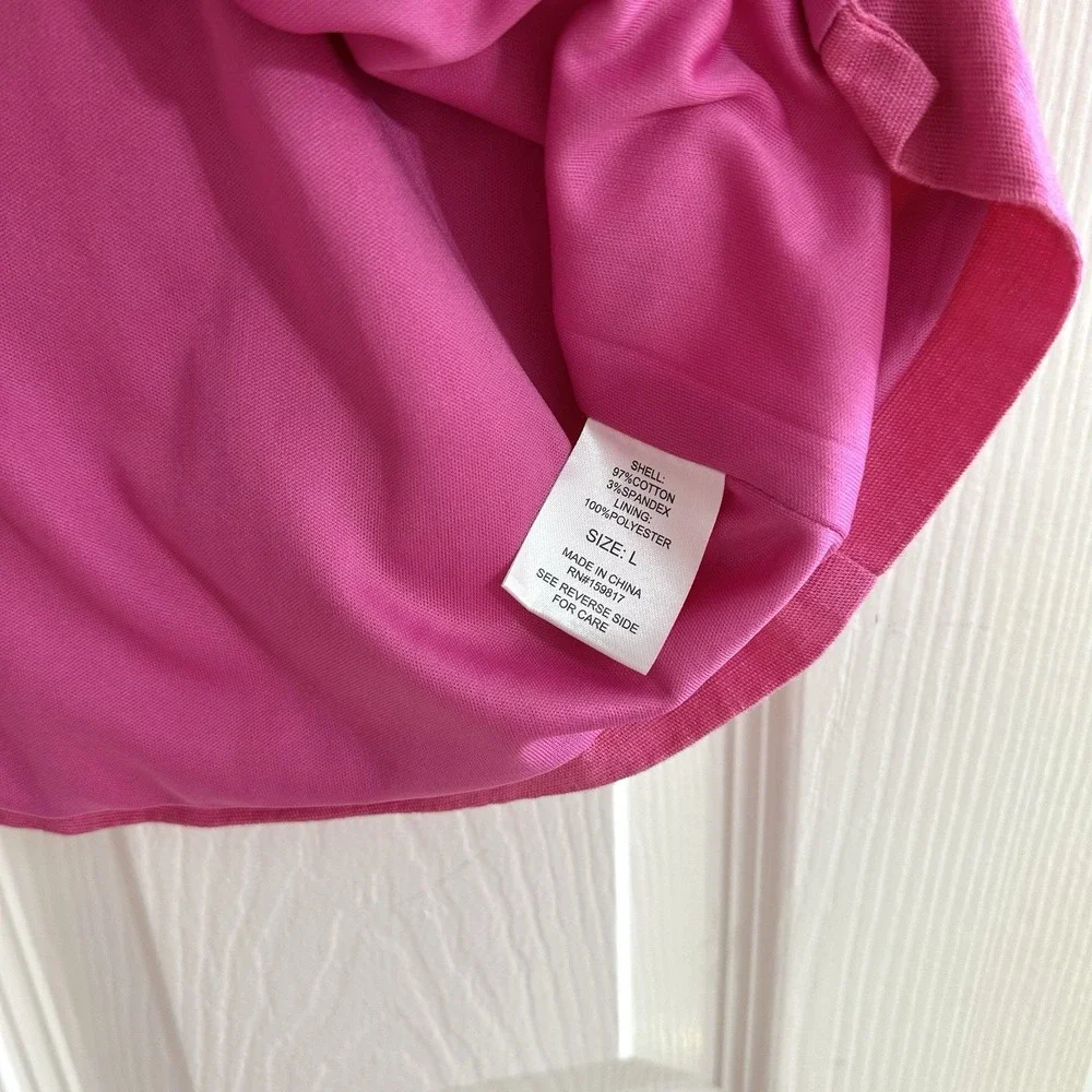 Altar'd State Phoebe Strapless Slip Short Mini Pink Dress Cotton Wms Size‎ Large